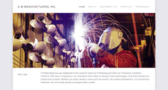 Desktop Screenshot of emmanufacturing.com